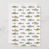 De grote kleine visser verjaardag uitnodiging (Achterkant)