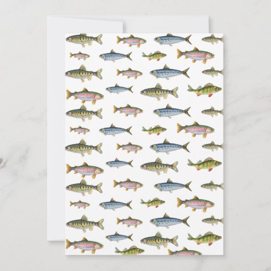 De grote kleine visser verjaardag uitnodiging (Achterkant)