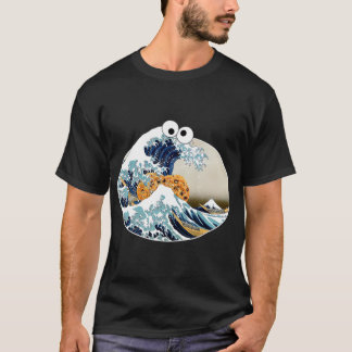 De grote koekjesaarsgolf van Kanagawa Eyes T-shirt