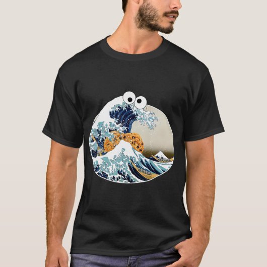 De grote koekjesaarsgolf van Kanagawa Eyes T-shirt (Voorkant)