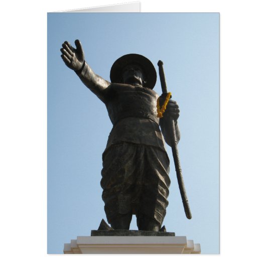 De grote koning Anouvong ... Vientiane, Laos-Kaart (Voorkant)