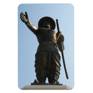 De grote koning Anouvong ... Vientiane, Laos Magneet