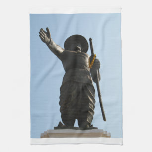 De grote koning Anouvong ... Vientiane, Laos Theedoek