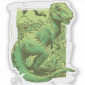 De Grote Koning T-Rex Sticker (Voorkant)