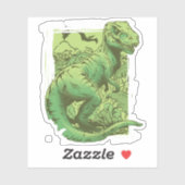 De Grote Koning T-Rex Sticker (Vel)