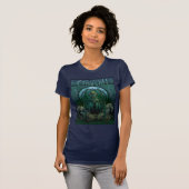 De Grote Kthulhu (art nouveau) T-shirt (Voorkant volledig)