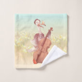 De grote kunstenaar in de lente bad handdoek (Wasdoekje)
