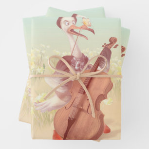 De grote kunstenaar in de lente inpakpapier vel