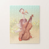 De grote kunstenaar in de lente legpuzzel (Verticaal)