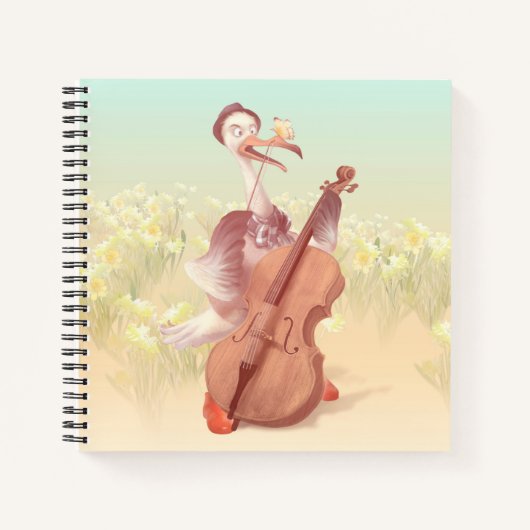 De grote kunstenaar in de lente notitieboek (Voorkant)