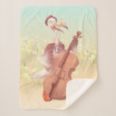 De grote kunstenaar in de lente sherpa deken (Voorkant)