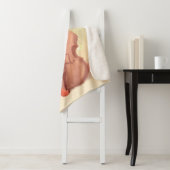 De grote kunstenaar in de lente sherpa deken (In situ)