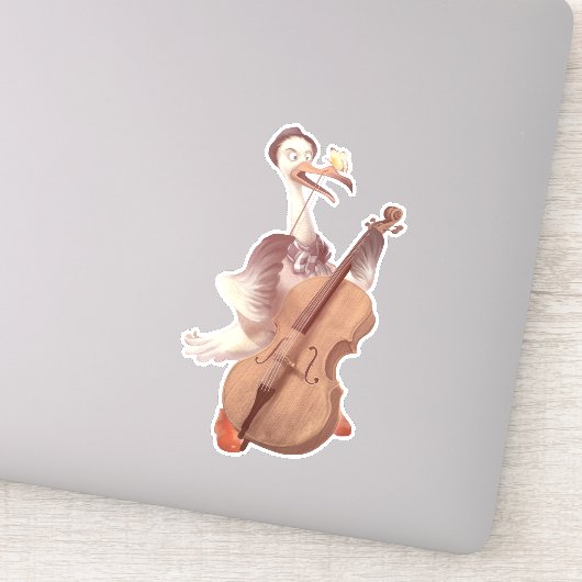 De grote kunstenaar in de lente sticker (Detail)