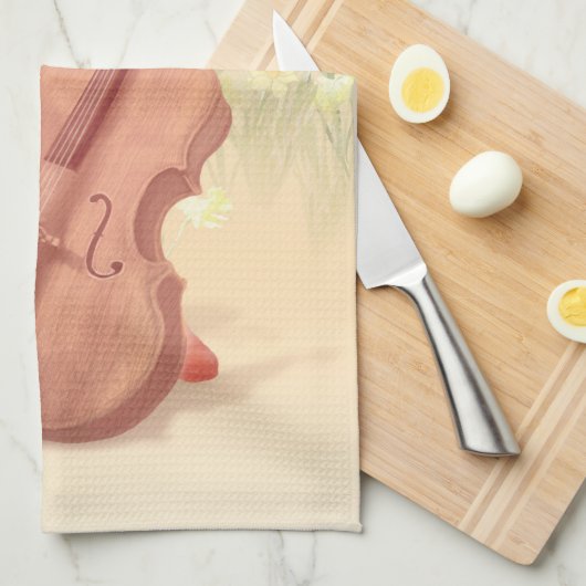 De grote kunstenaar in de lente theedoek (Quarter Fold)