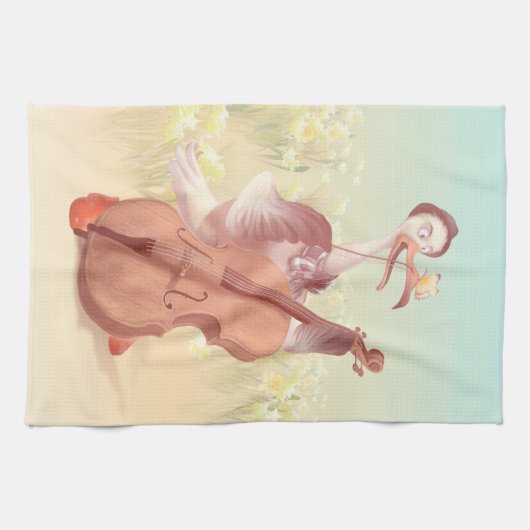 De grote kunstenaar in de lente theedoek (Horizontaal)