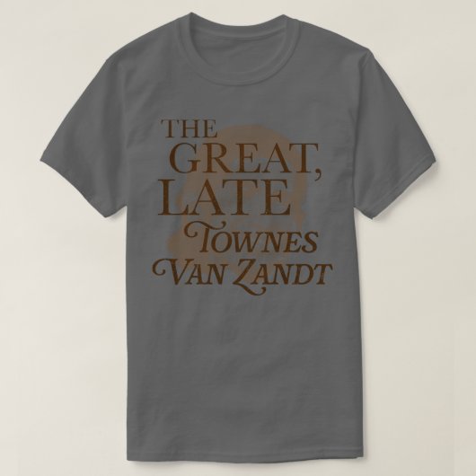 De Grote Late Townes Van Zandt T-shirt (Design voorkant)