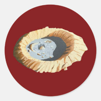 De grote lege Fallout New Vegas Ronde Sticker
