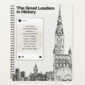 De grote leiders in de geschiedenis planner (Voorkant)