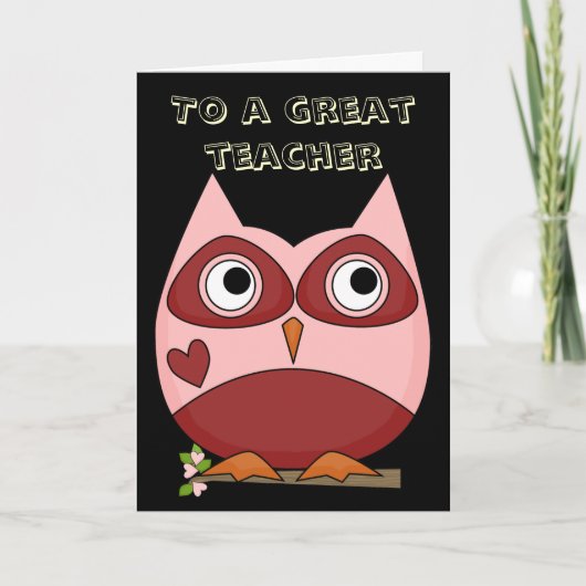 De grote Leraar dankt u Bedankkaart (Voorkant)