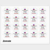 De Grote Lie: Republikeinse partij Oorzaak doodspl Vierkante Sticker (Vel)