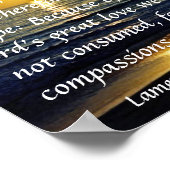 de grote liefdesbijbel van de Heer zonsopgang Poster (Hoek)