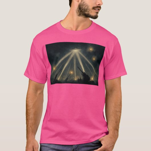 De grote luchtaanval UFO 1942 T-shirt (Voorkant)