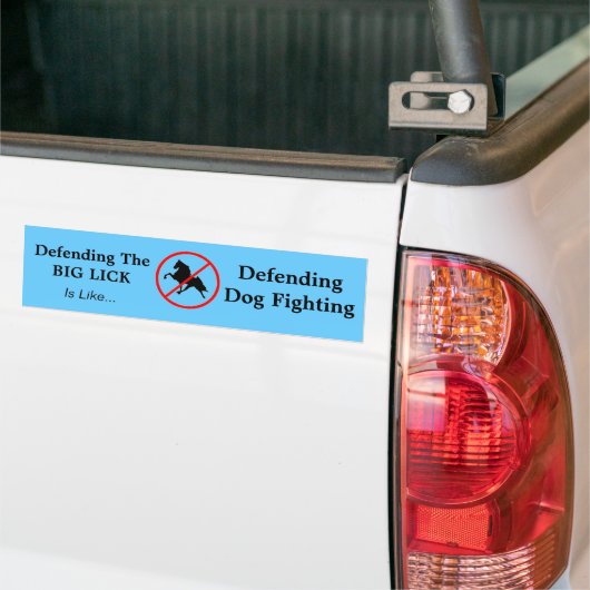 De grote luik verdedigen bumpersticker (Op Truck)