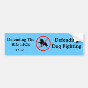 De grote luik verdedigen bumpersticker
