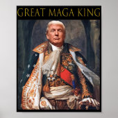 De grote Maga King Fun Trump Ultra Maga King Poster
