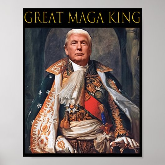 De grote Maga King Fun Trump Ultra Maga King Poster (Voorkant)