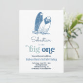 De Grote Matig Surf 1e verjaardag Beach Kaart (Staand voorkant)