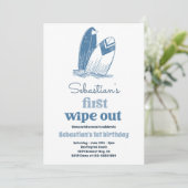 De Grote Matig Surf 1e verjaardag Beach Kaart (Staand voorkant)