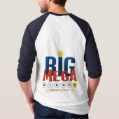 De grote mega winnaar winnende dag viering loterij t-shirt (Achterkant)