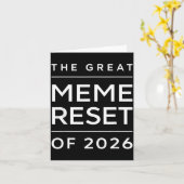De Grote Meme Reset Van 2026 Grappige Internet Mem Kaart (Gele Bloem)