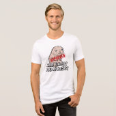 De Grote Meme Reset Verveelde Naakte Molrat Tri-Blend Shirt (Voorkant volledig)