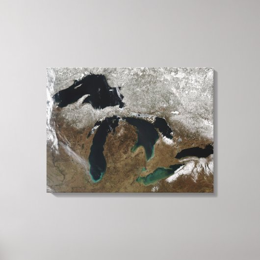 De Grote Meren 3 Canvas Afdruk (Voorkant)