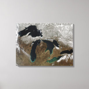 De Grote Meren 3 Canvas Afdruk