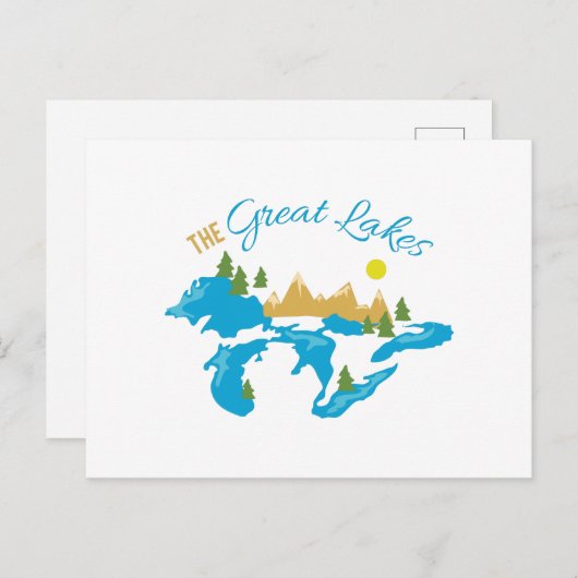 De Grote Meren Briefkaart (Voorkant / Achterkant)