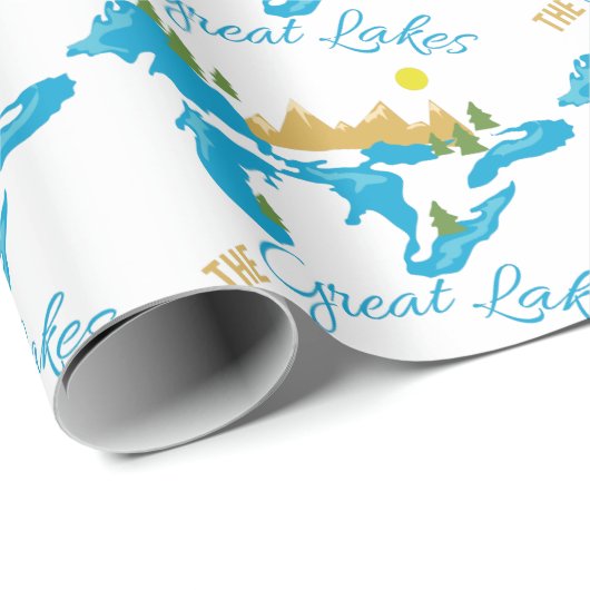 De Grote Meren Cadeaupapier (Rol Hoek)