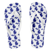 De Grote Meren, met de mitten, Michigan Teenslippers (Voetbed)