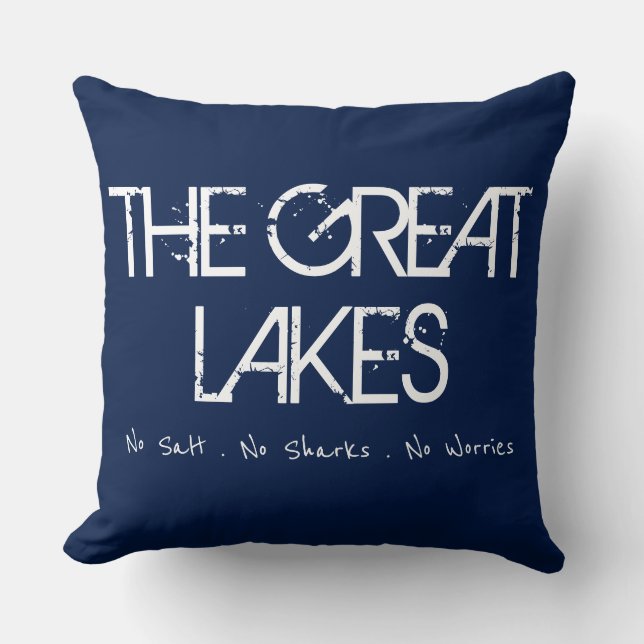 De Grote Meren, Michigan humor Kussen (Voorkant)