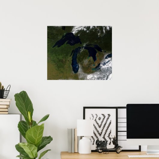 De Grote Meren Poster (Thuiskantoor)