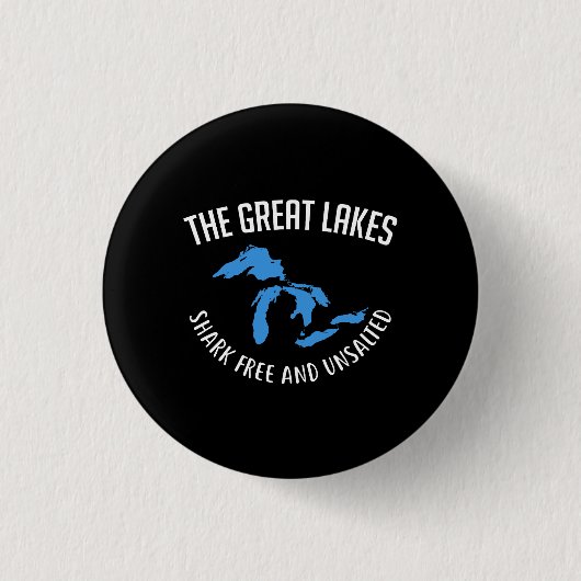 De Grote Meren Ronde Button 3,2 Cm (Voorkant)