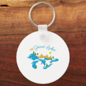 De Grote Meren Sleutelhanger (Voorkant)