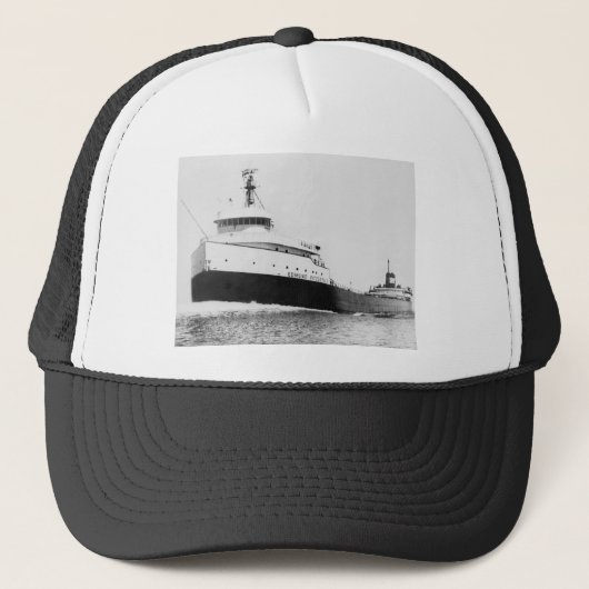 De  Grote Meren van Edmund Fitzgerald Trucker Pet (Voorkant)