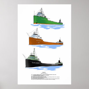 De Grote Meren vrachtschip William P. Snyder Jr. Poster