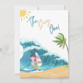 De Grote, mijn eerste verjaardag nodigt uit Kaart (Voorkant)