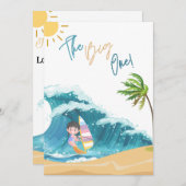 De Grote, mijn eerste verjaardag nodigt uit Kaart (Voorkant / Achterkant)