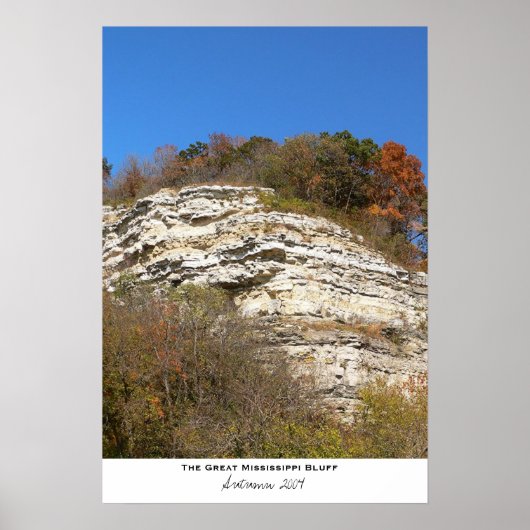 DE GROTE MISSISSIPPI RIVER BLUFF POSTER (Voorkant)