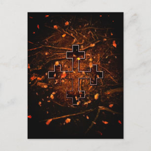 De Grote Moeder (Aarde) Māra kruis Briefkaart